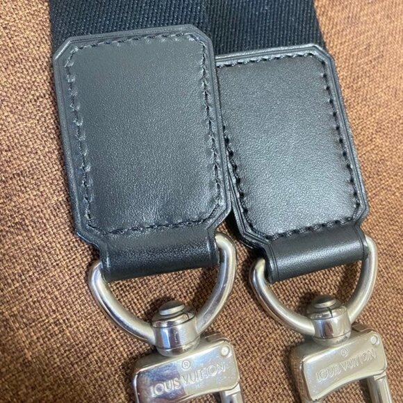 Louis Vuitton Logo Jacquard Shoulder Strap Only Sacs Silver Color Hardware Men - Picture 3 of 7